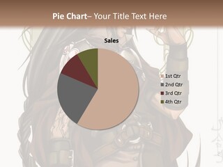 A Woman With Long Hair In A Brown Outfit PowerPoint Template