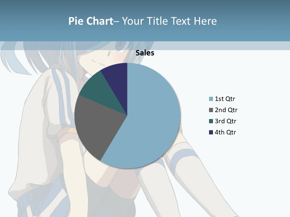 A Girl Sitting On The Ground With Her Legs Crossed PowerPoint Template