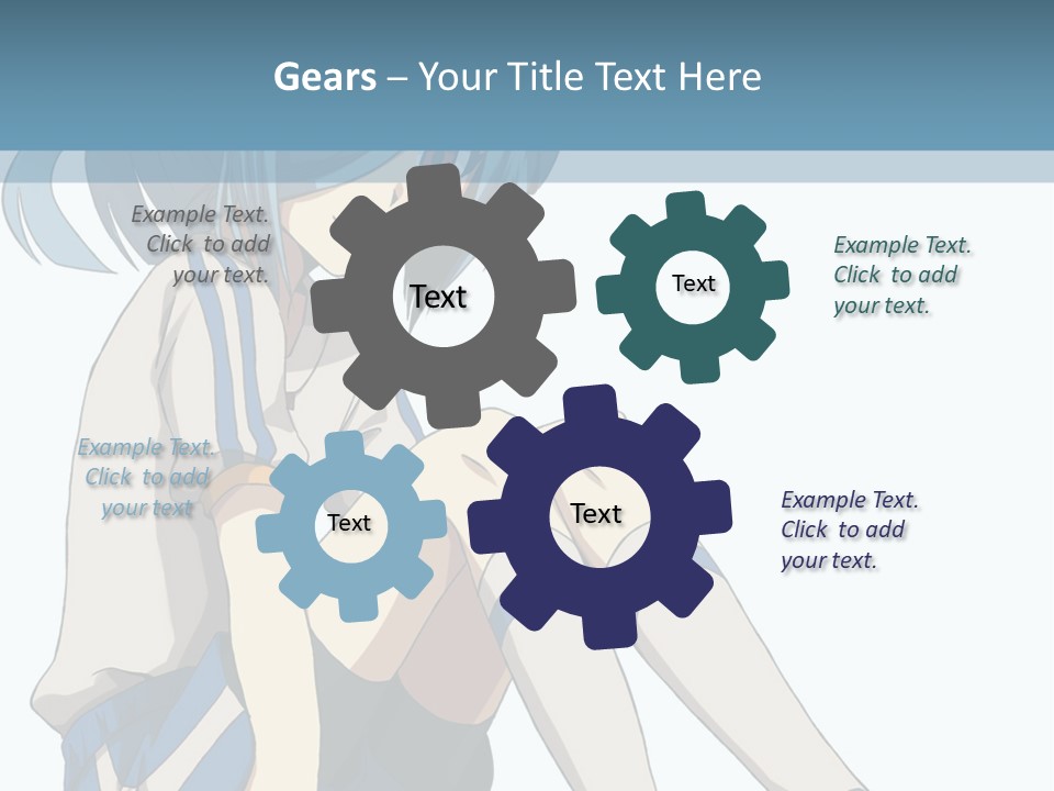 A Girl Sitting On The Ground With Her Legs Crossed PowerPoint Template