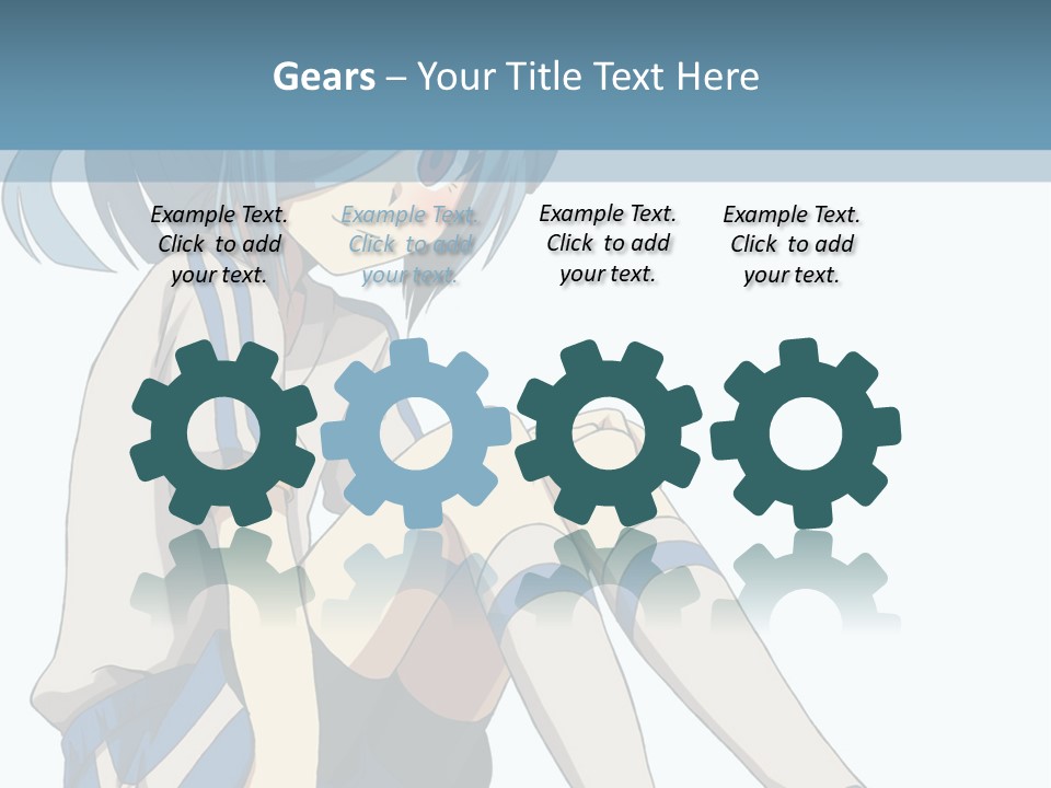 A Girl Sitting On The Ground With Her Legs Crossed PowerPoint Template