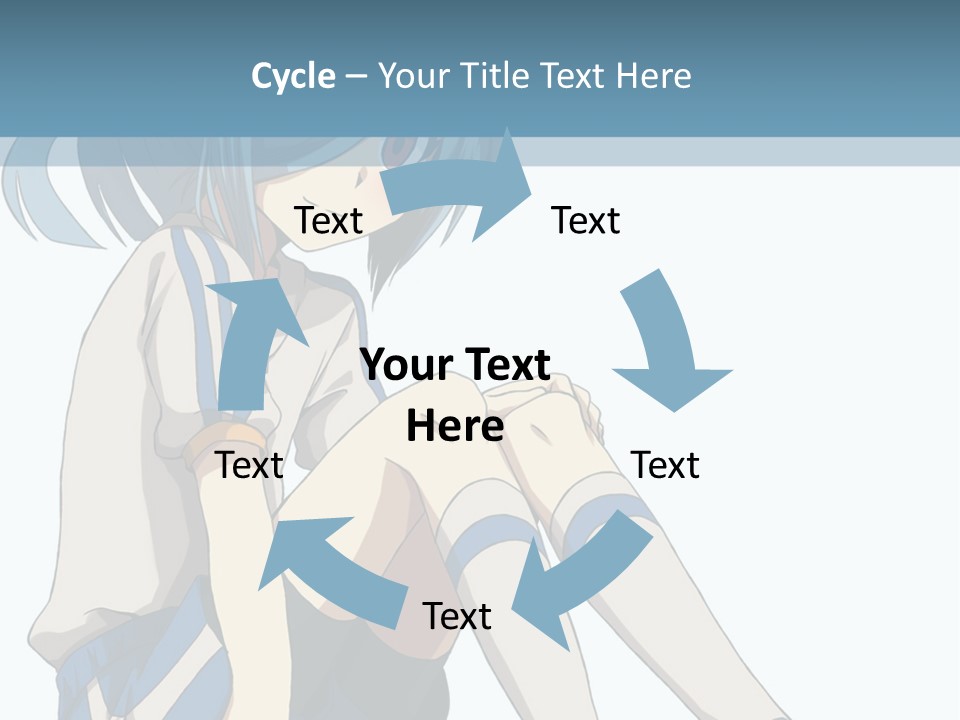 A Girl Sitting On The Ground With Her Legs Crossed PowerPoint Template