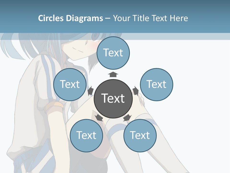 A Girl Sitting On The Ground With Her Legs Crossed PowerPoint Template