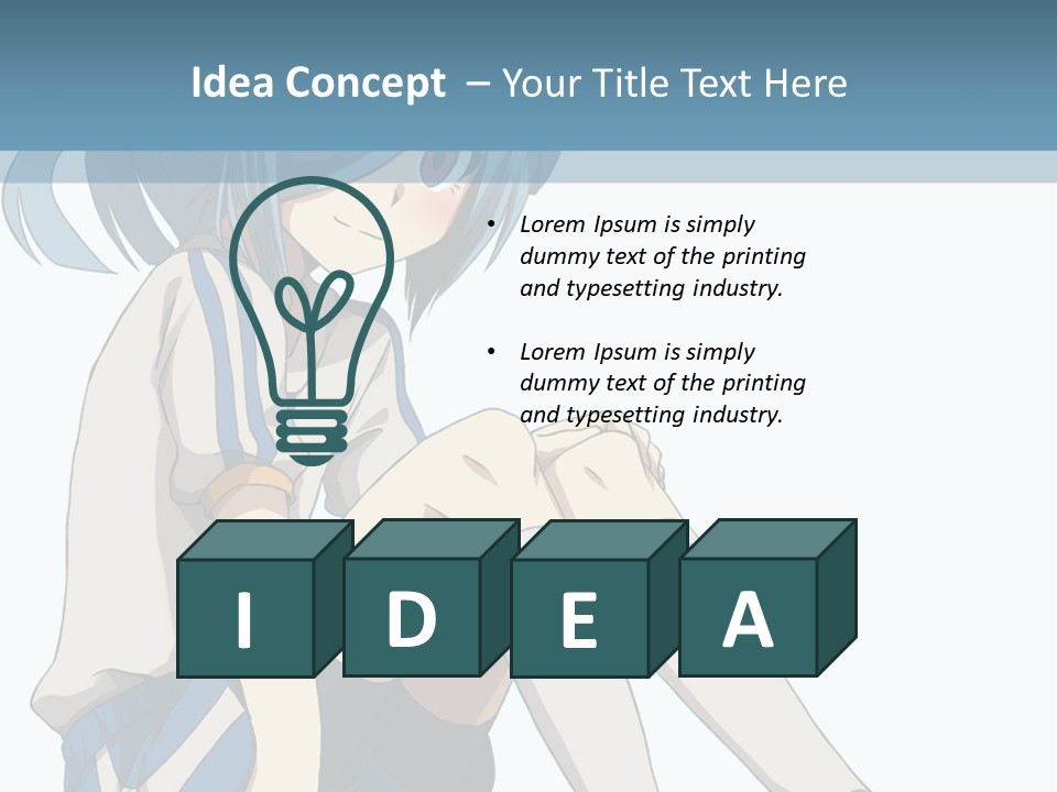 A Girl Sitting On The Ground With Her Legs Crossed PowerPoint Template