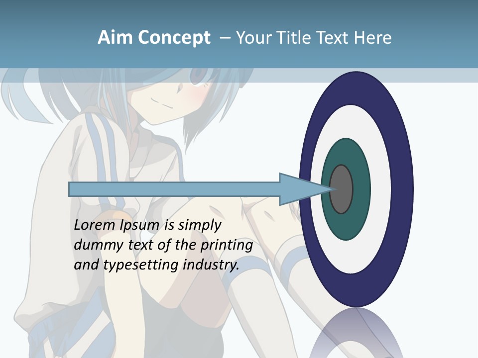 A Girl Sitting On The Ground With Her Legs Crossed PowerPoint Template