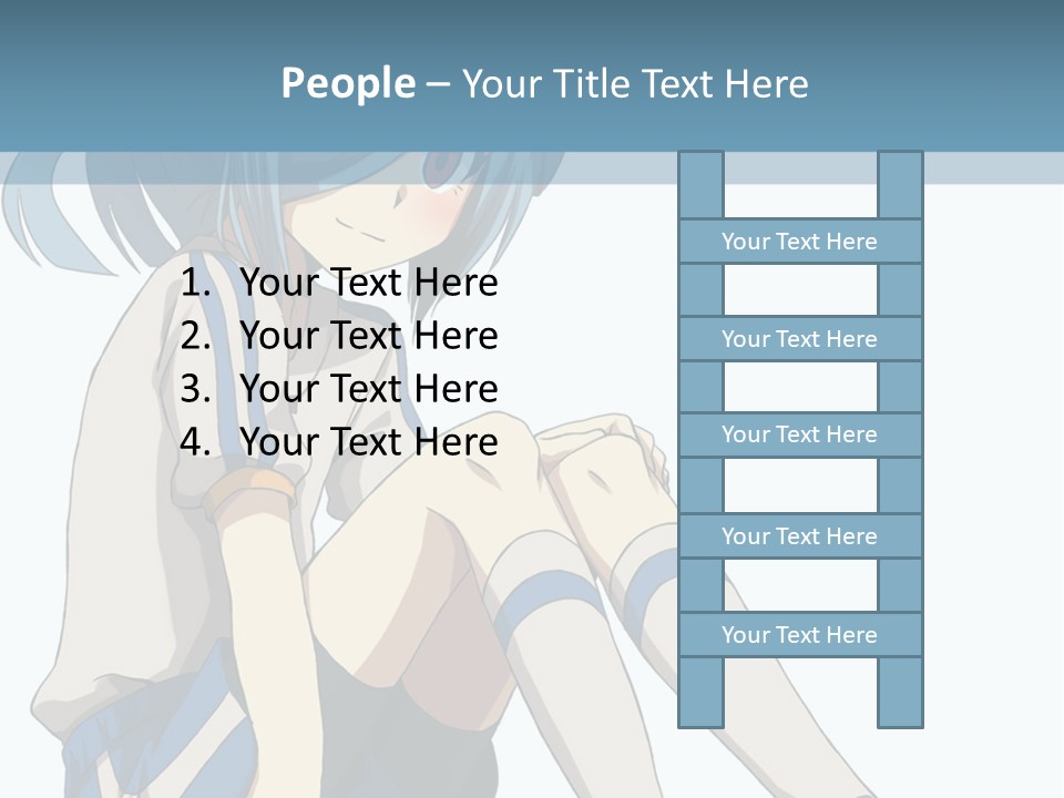 A Girl Sitting On The Ground With Her Legs Crossed PowerPoint Template