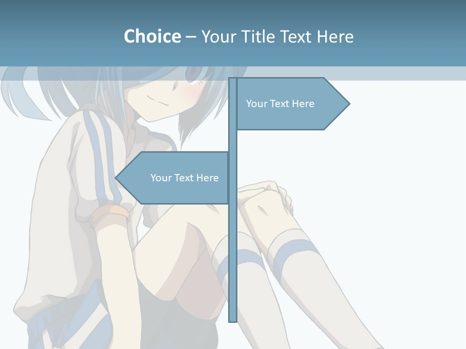 A Girl Sitting On The Ground With Her Legs Crossed PowerPoint Template