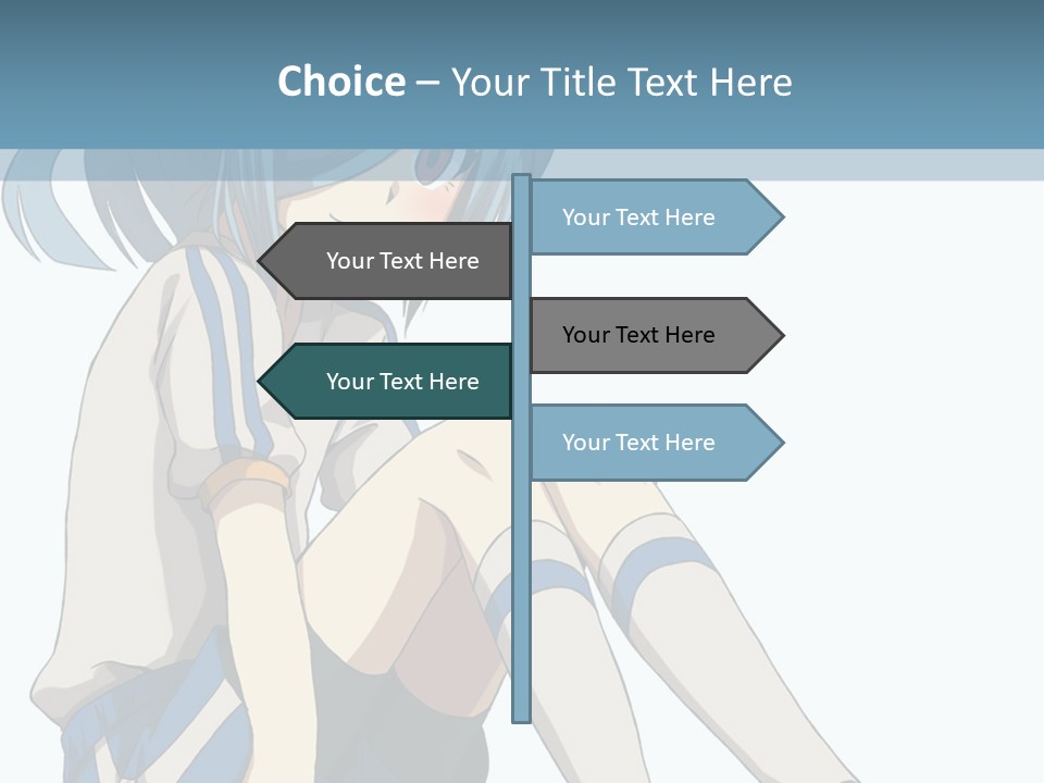 A Girl Sitting On The Ground With Her Legs Crossed PowerPoint Template