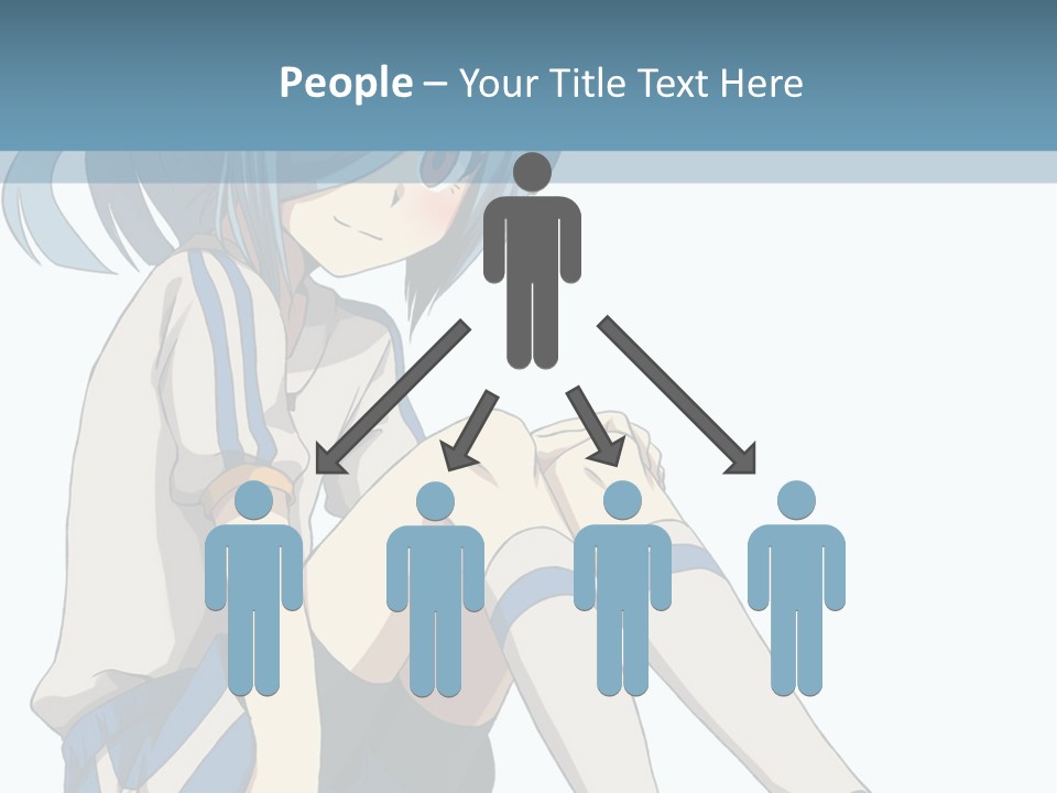 A Girl Sitting On The Ground With Her Legs Crossed PowerPoint Template