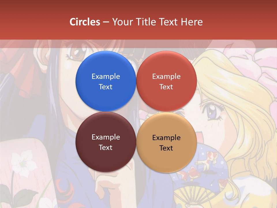 A Couple Of Anime Characters Standing Next To Each Other PowerPoint Template