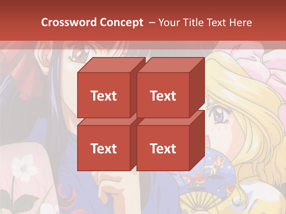 A Couple Of Anime Characters Standing Next To Each Other PowerPoint Template