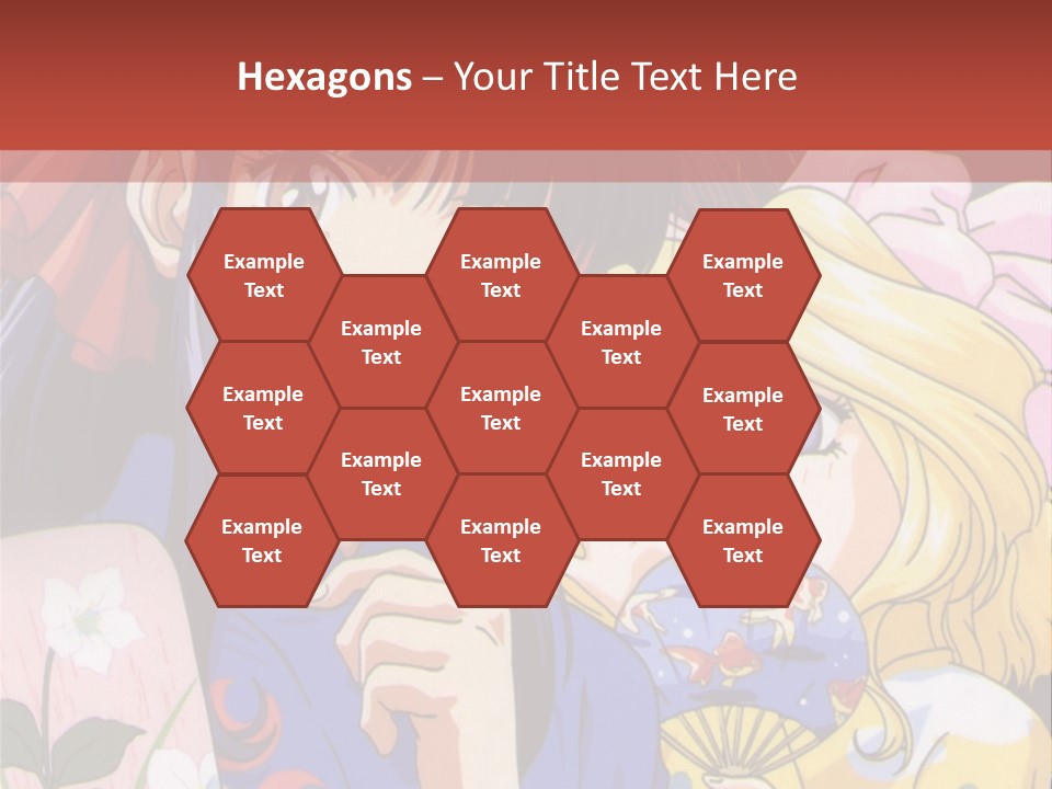 A Couple Of Anime Characters Standing Next To Each Other PowerPoint Template