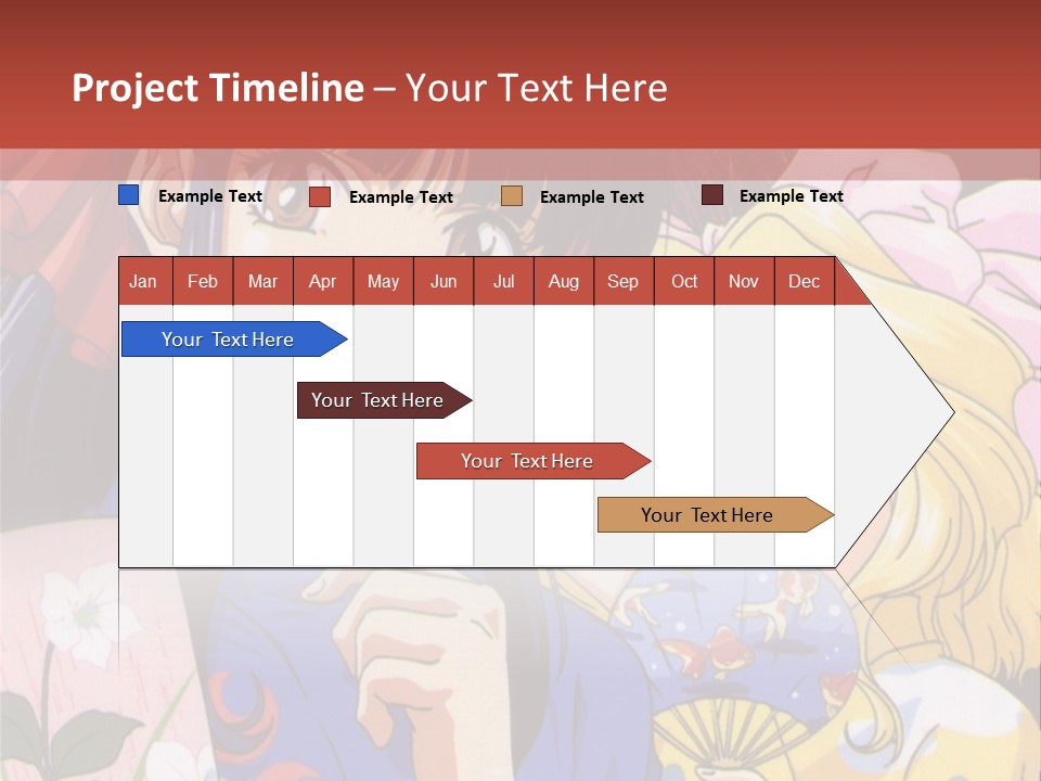 A Couple Of Anime Characters Standing Next To Each Other PowerPoint Template