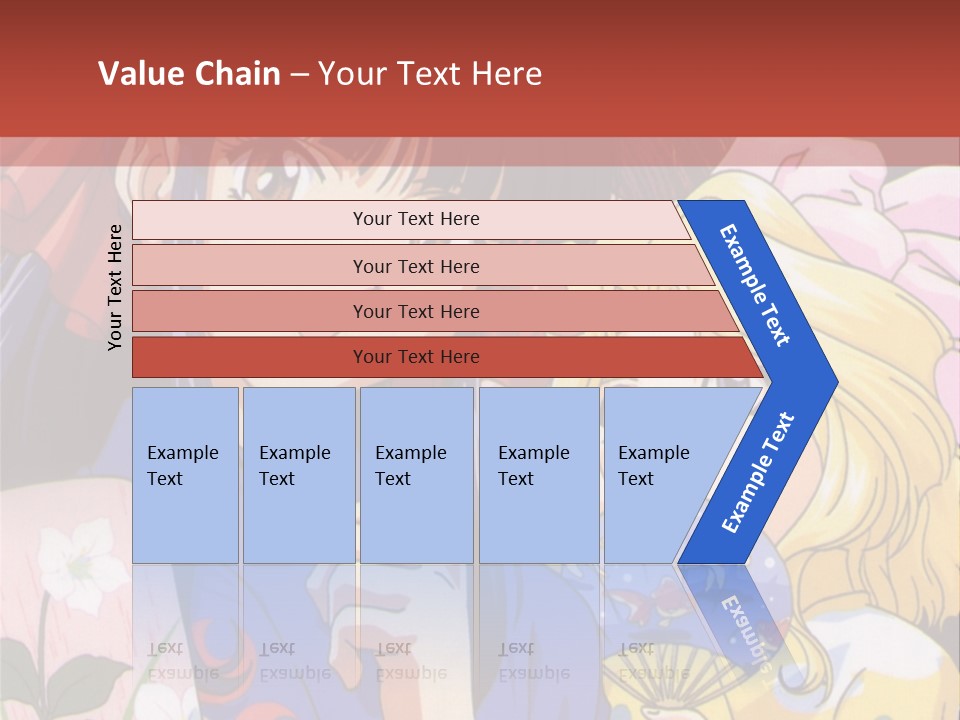 A Couple Of Anime Characters Standing Next To Each Other PowerPoint Template