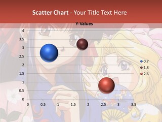 A Couple Of Anime Characters Standing Next To Each Other PowerPoint Template