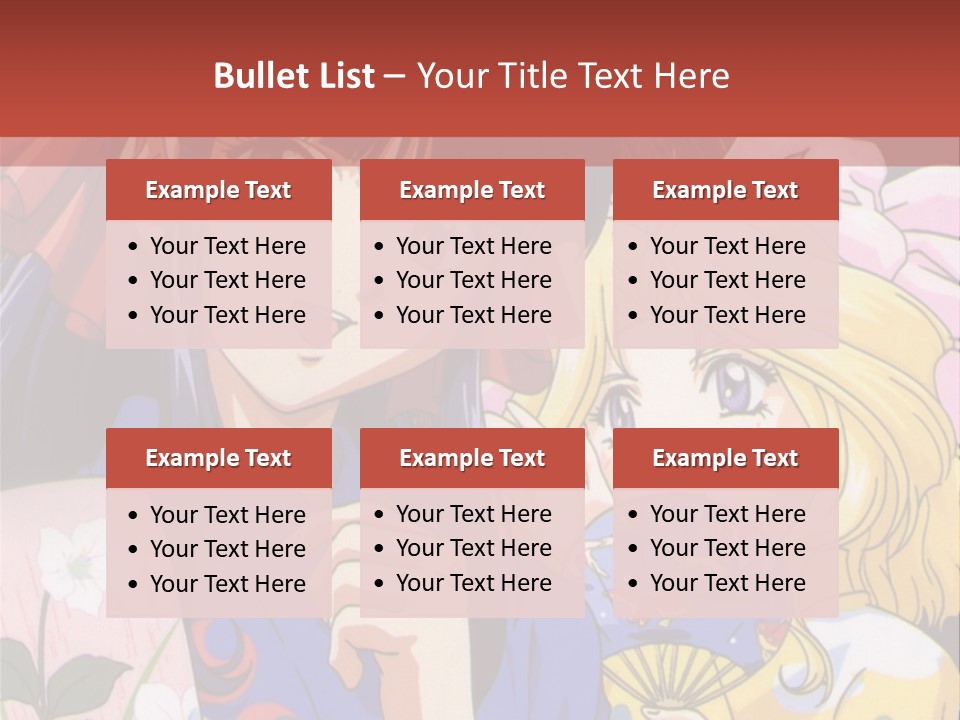 A Couple Of Anime Characters Standing Next To Each Other PowerPoint Template