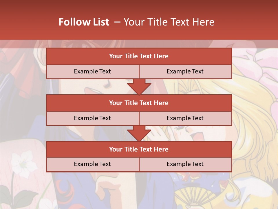 A Couple Of Anime Characters Standing Next To Each Other PowerPoint Template