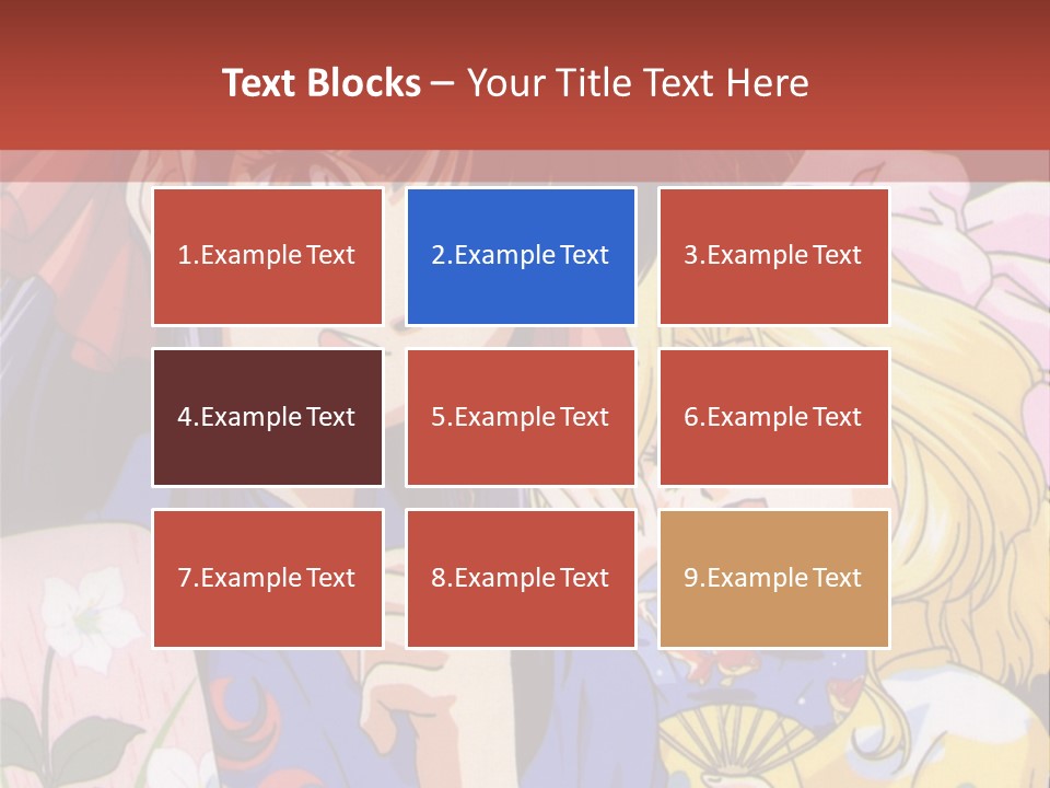 A Couple Of Anime Characters Standing Next To Each Other PowerPoint Template