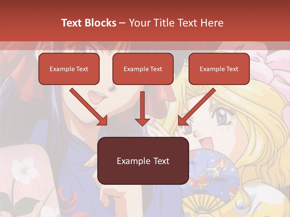 A Couple Of Anime Characters Standing Next To Each Other PowerPoint Template