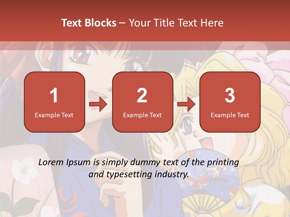 A Couple Of Anime Characters Standing Next To Each Other PowerPoint Template
