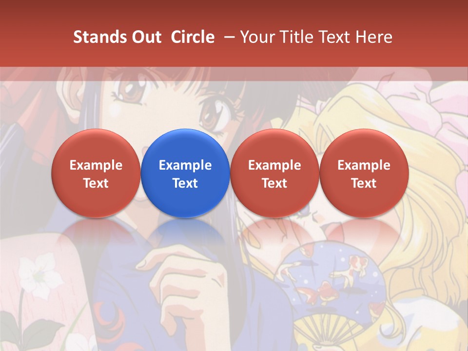 A Couple Of Anime Characters Standing Next To Each Other PowerPoint Template