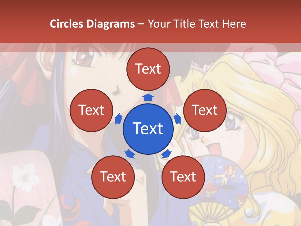A Couple Of Anime Characters Standing Next To Each Other PowerPoint Template