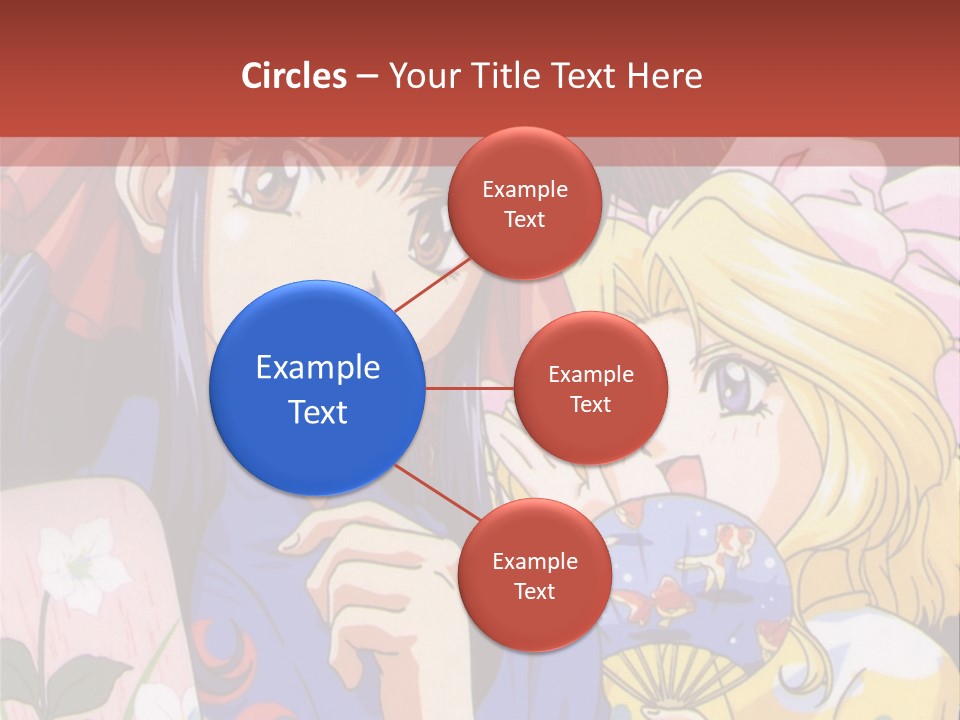 A Couple Of Anime Characters Standing Next To Each Other PowerPoint Template