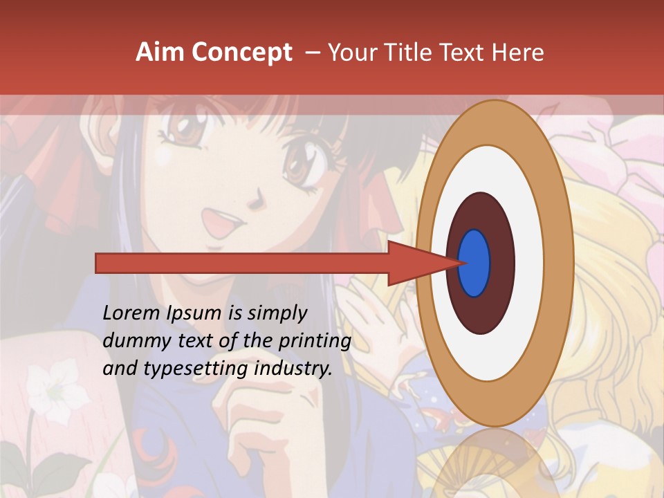 A Couple Of Anime Characters Standing Next To Each Other PowerPoint Template