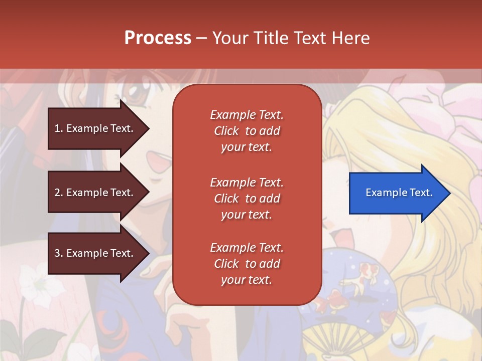 A Couple Of Anime Characters Standing Next To Each Other PowerPoint Template