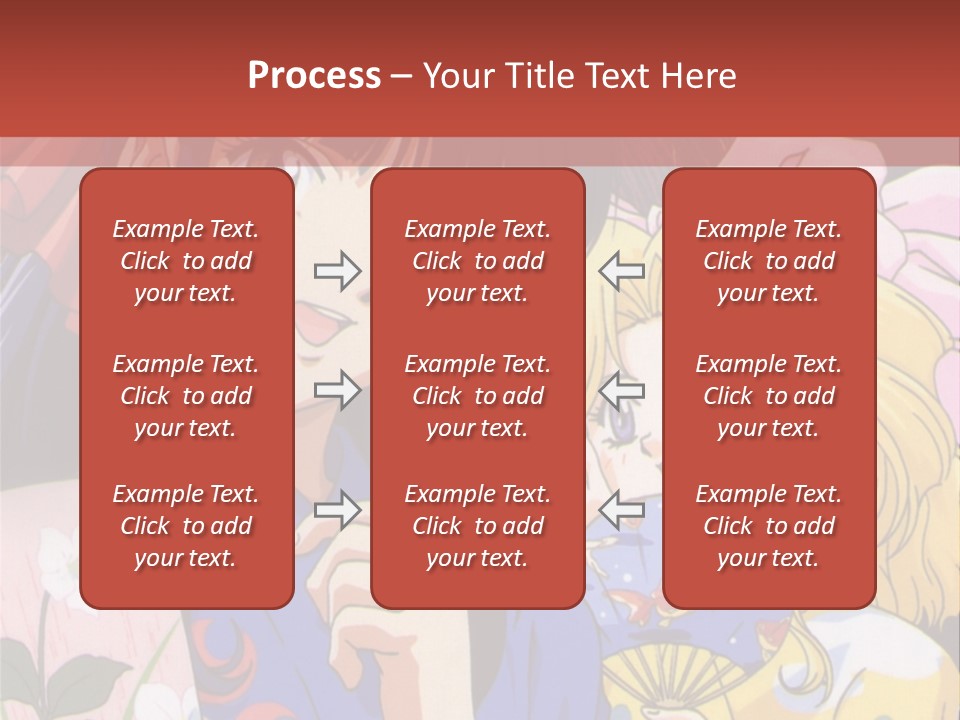 A Couple Of Anime Characters Standing Next To Each Other PowerPoint Template