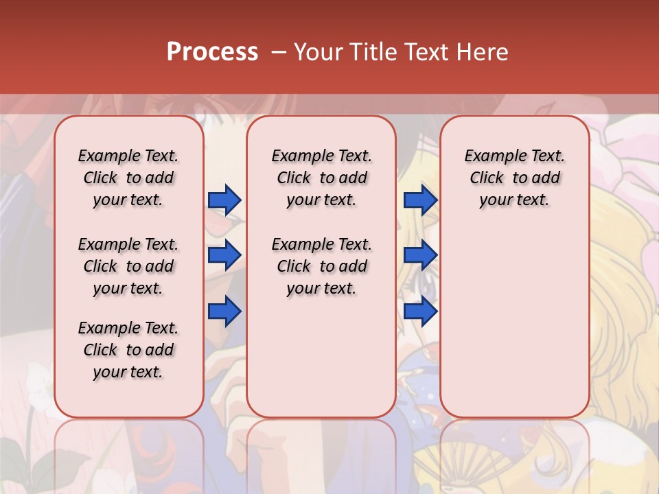 A Couple Of Anime Characters Standing Next To Each Other PowerPoint Template