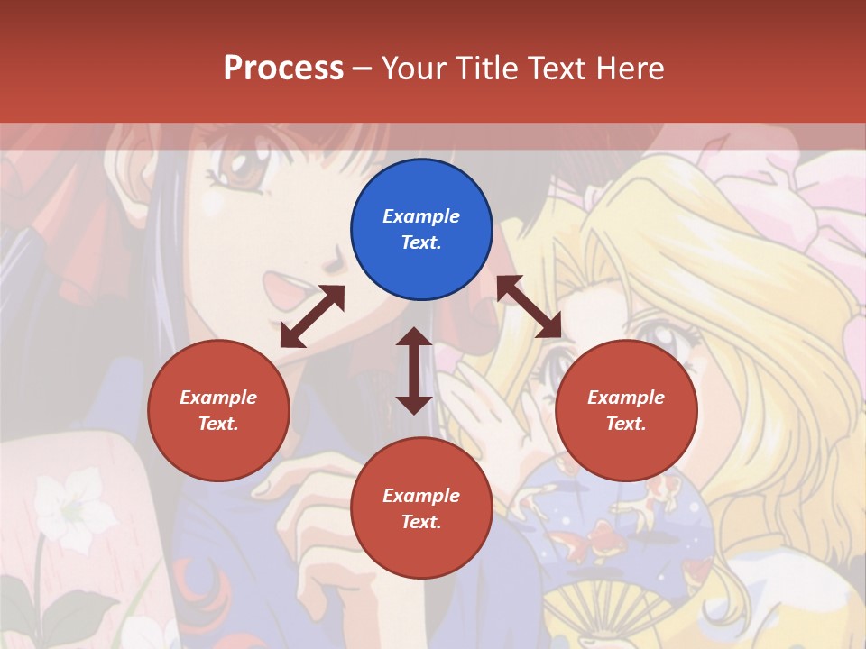 A Couple Of Anime Characters Standing Next To Each Other PowerPoint Template