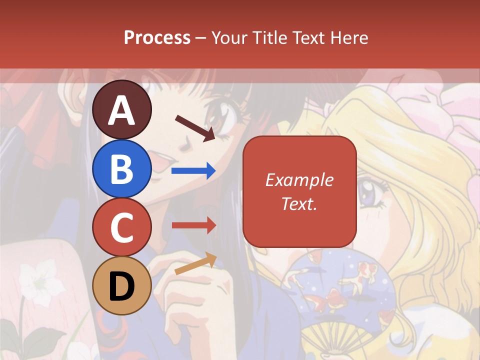 A Couple Of Anime Characters Standing Next To Each Other PowerPoint Template