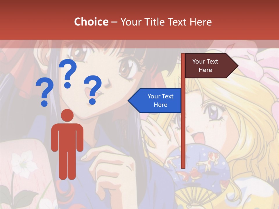 A Couple Of Anime Characters Standing Next To Each Other PowerPoint Template