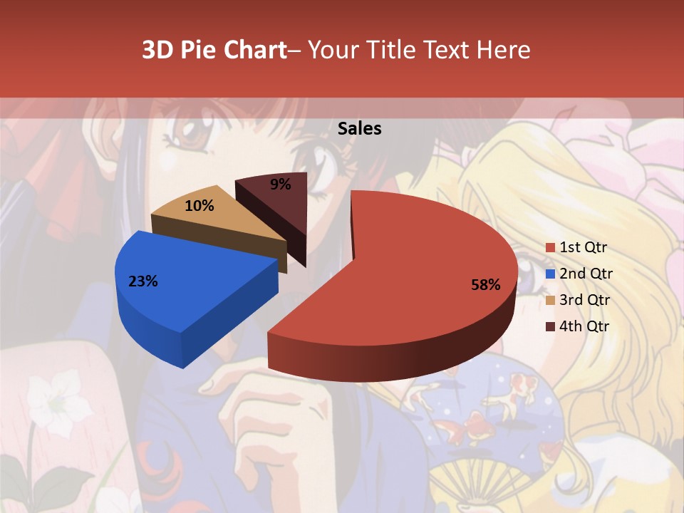 A Couple Of Anime Characters Standing Next To Each Other PowerPoint Template