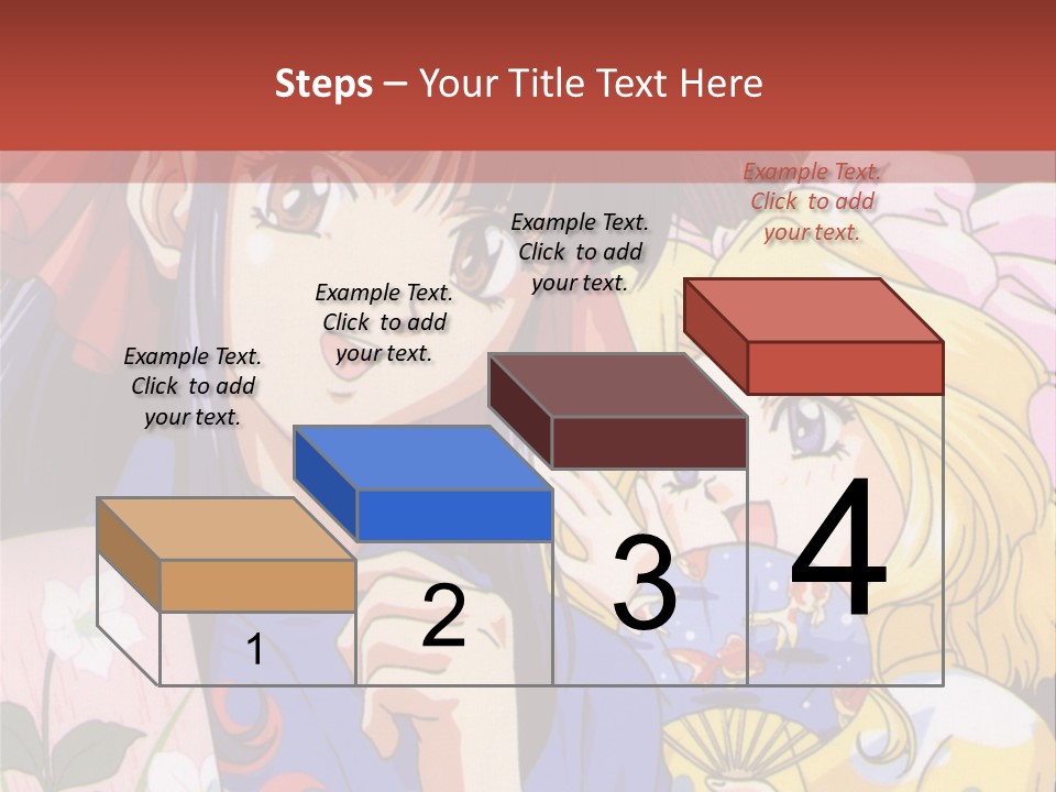 A Couple Of Anime Characters Standing Next To Each Other PowerPoint Template