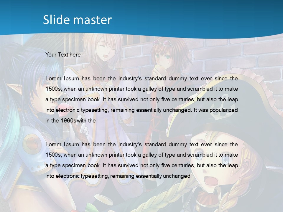 A Group Of People Standing Next To Each Other PowerPoint Template