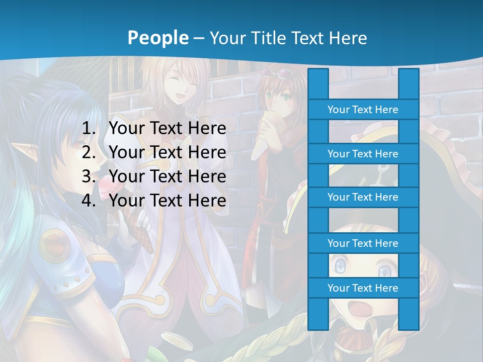 A Group Of People Standing Next To Each Other PowerPoint Template