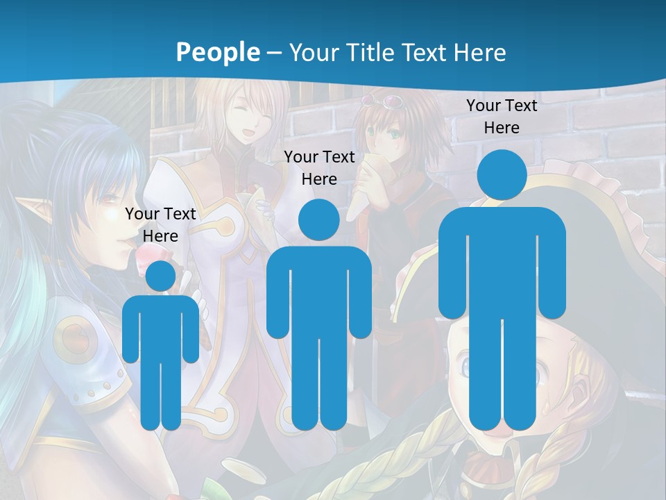 A Group Of People Standing Next To Each Other PowerPoint Template
