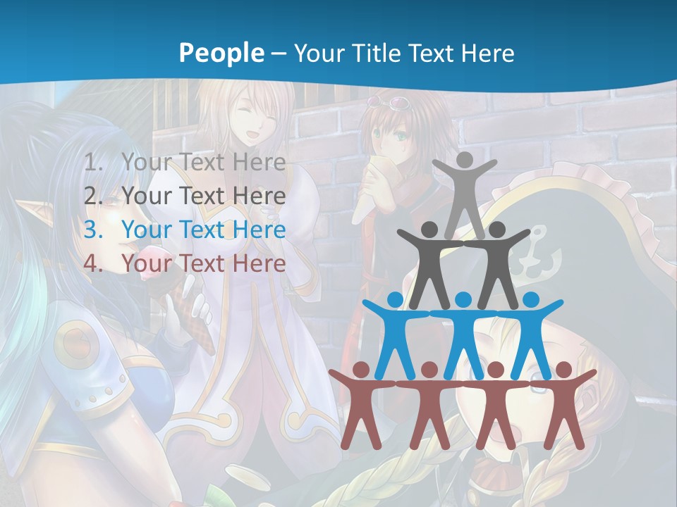 A Group Of People Standing Next To Each Other PowerPoint Template