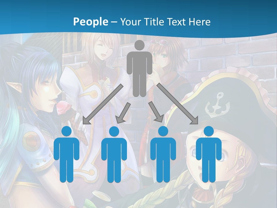 A Group Of People Standing Next To Each Other PowerPoint Template