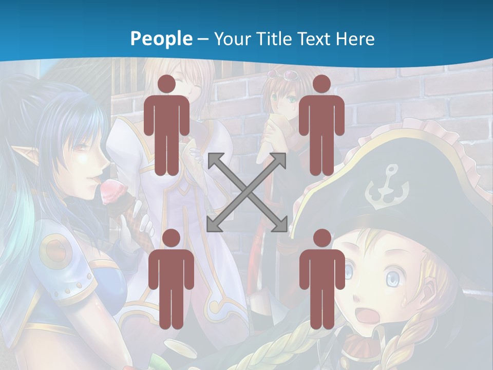 A Group Of People Standing Next To Each Other PowerPoint Template