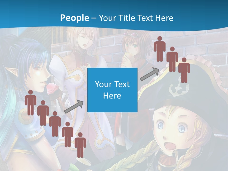A Group Of People Standing Next To Each Other PowerPoint Template