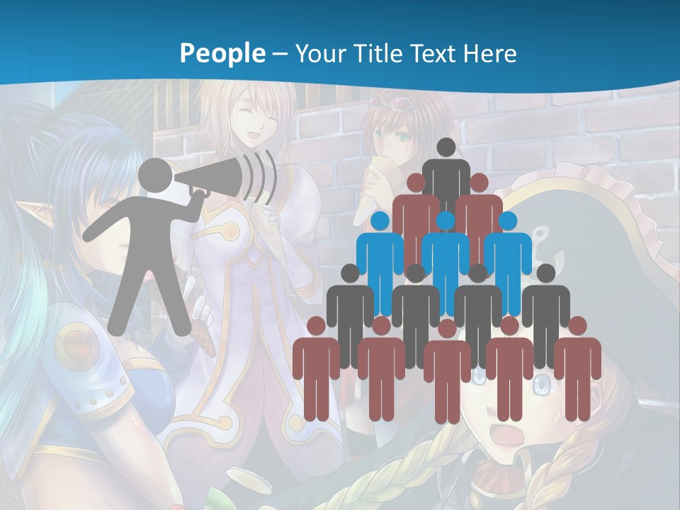 A Group Of People Standing Next To Each Other PowerPoint Template