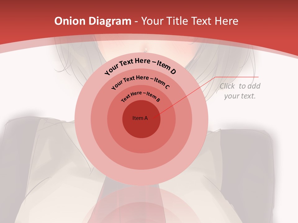 A Woman With A Red Tie And A White Shirt PowerPoint Template