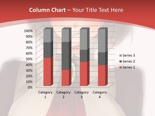 A Woman With A Red Tie And A White Shirt PowerPoint Template