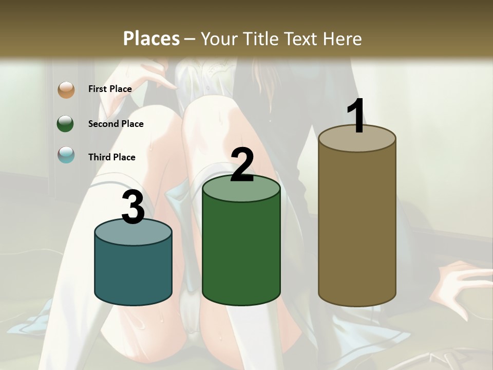 A Girl Sitting On The Floor With Her Legs Crossed PowerPoint Template