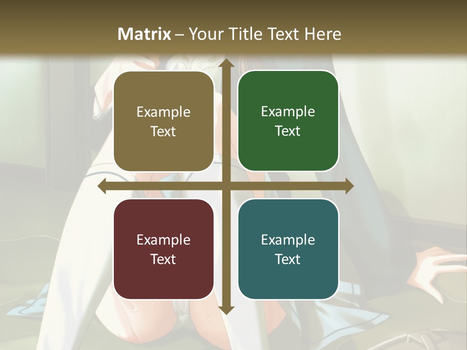 A Girl Sitting On The Floor With Her Legs Crossed PowerPoint Template