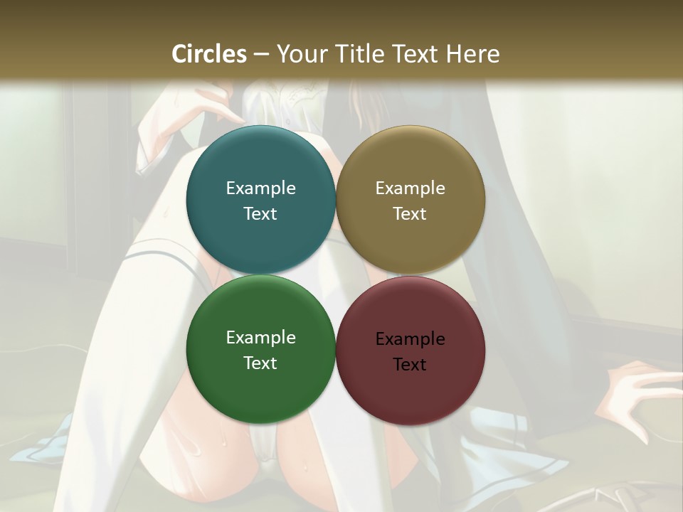 A Girl Sitting On The Floor With Her Legs Crossed PowerPoint Template