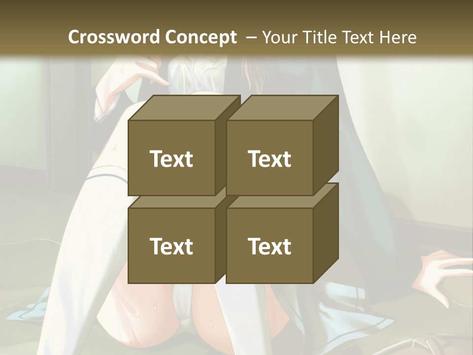 A Girl Sitting On The Floor With Her Legs Crossed PowerPoint Template