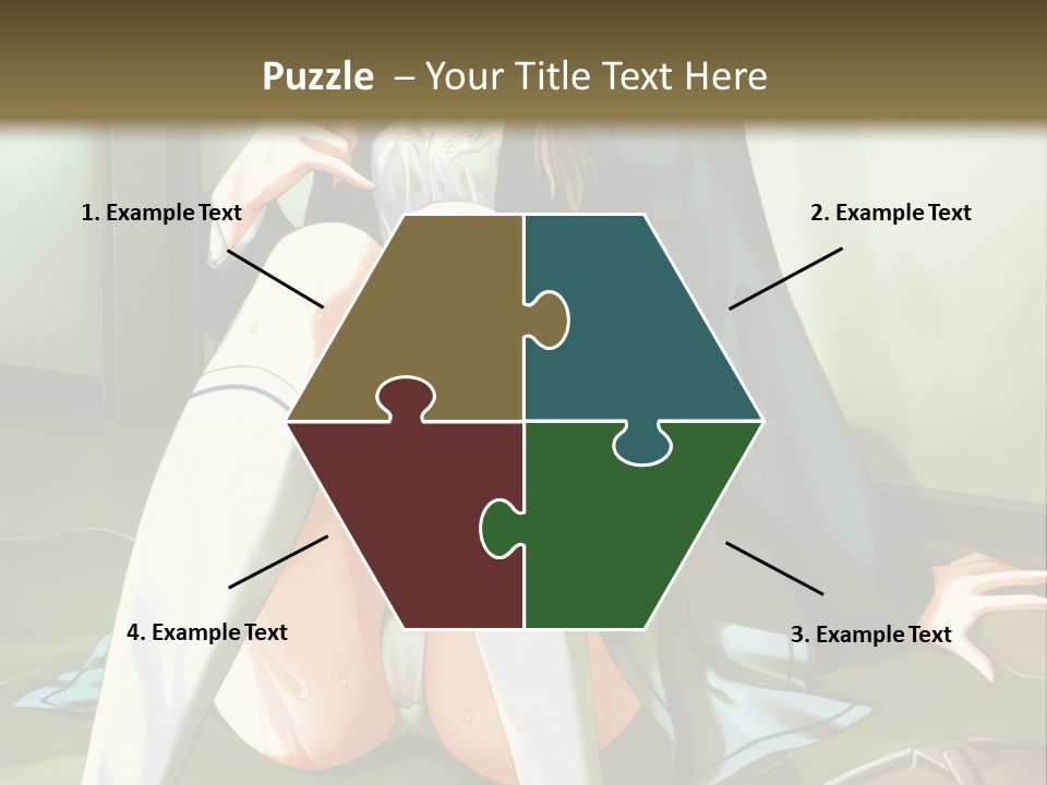 A Girl Sitting On The Floor With Her Legs Crossed PowerPoint Template